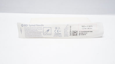 BD 405184 Spinal Ndle. Quincke Type Point 18G x 3.50inch